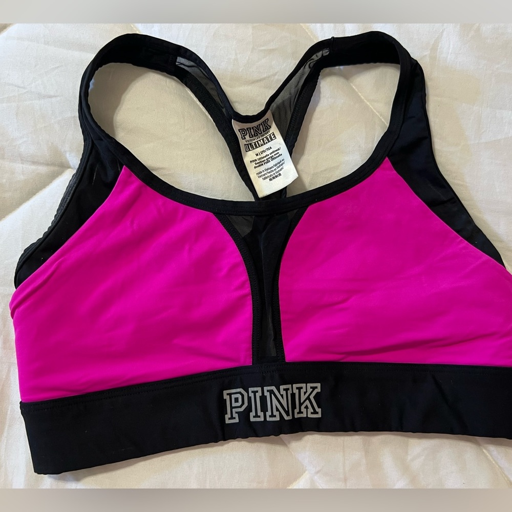 VS Pink ultimate unlined sports bra. M.
